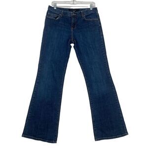 Calvin Klein Flare Bootcut Blue Jeans Women's Size 10 Stretch embroidery